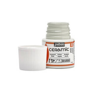 CERAMIC 45ML WHITE - Värit ja maalausaineet Huom! pakkasarat - 350025010 - 1