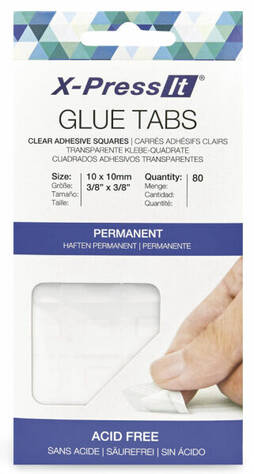 GLUE TABS 10*10mm PERMANE tehdas lop. - Tarvikkeet piirtäjille ja taiteilijalle - 027075040 - 1