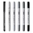 CIAO SHADE SET 6 COOL GREY & BLACK - Copic Ciao - 027025580 - 2