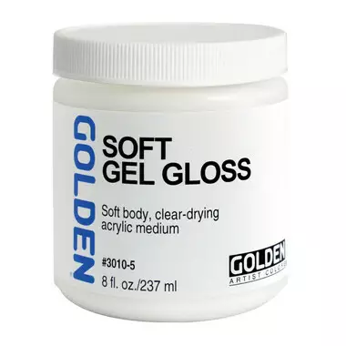 SOFT GEL GLOSS 237 ML - Akrylfärger målningsmedium Golden - 002500010 - 1