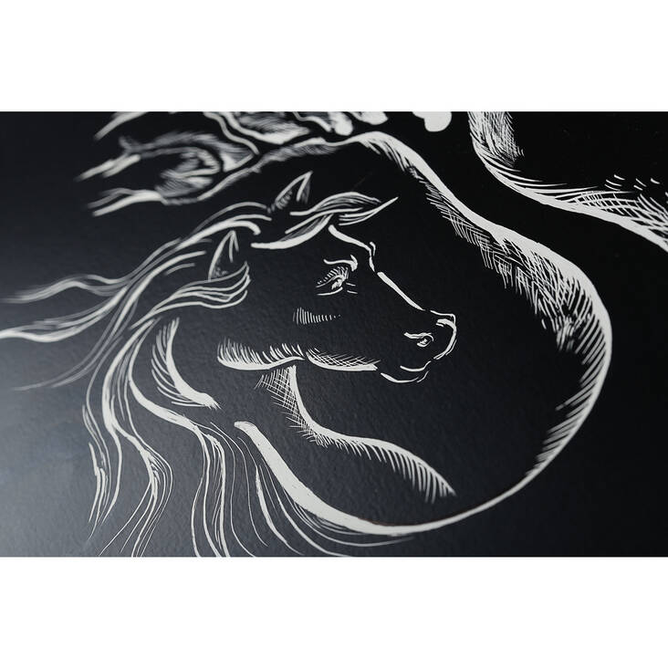 RAAPEKARTONG 50*65 SVART - Rives kartong och ark - 006900030 - 1