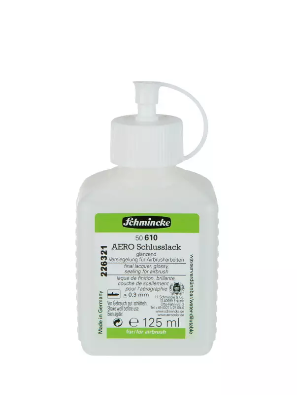 AERO FINAL LACQUER GLOSSY 610, 125ml - Aerocolor lisäaineet ja linerit - 020002870 - 1