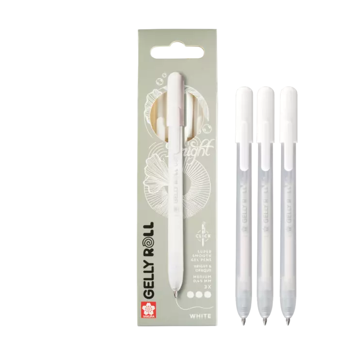 GELLY ROLL KLICK-PEN CLASSIC 3 WHITE - Geelikynät - 031037420 - 1