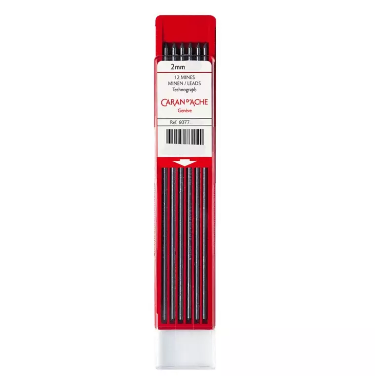 Caran d'Ache 2mm lösa blyertsstift 12 st - Pennor, tuschpennor, kritor, kol - 320002250 - 1
