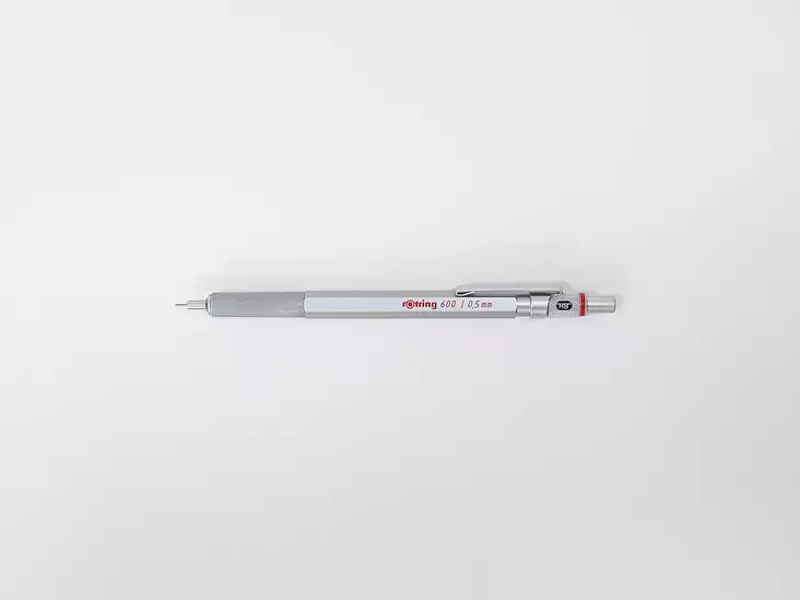 ROTRING 600 MECH.PEN 0,5mm SILVER - Lyijytäytekynät - 021720010 - 1