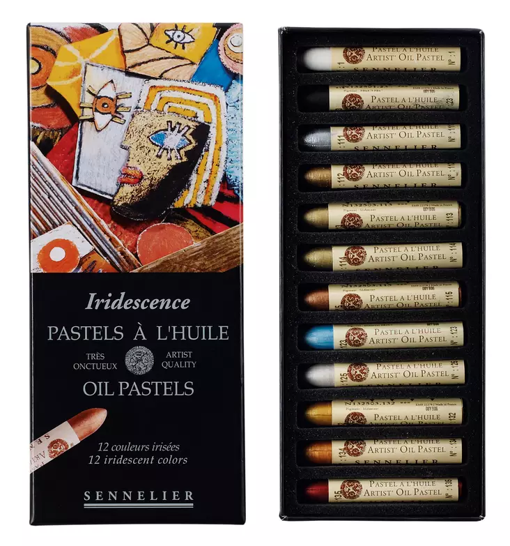 OLJEPAST.SET.IRIDESK 12 KRIYTA - Pennor, tuschpennor, kritor, kol - 004132520 - 1