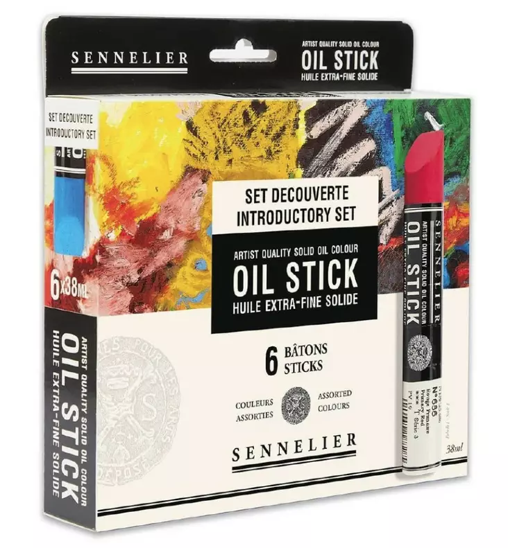 SENNELIER OIL STICK 6 SETTI - Värit ja maalausaineet Huom! pakkasarat - 001301230 - 2