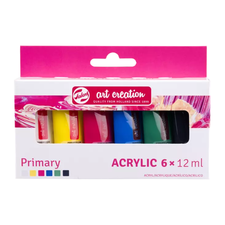 TAC ACRYL SET 6x12ml PRIMARY - Akryylilajitelmat - 003156860 - 1
