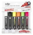 MARBEL SET 6 MARKERS 4MM FLUO - Akryylitussit - 028900401 - 1