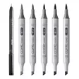 CIAO SHADE SET 6 WARM GREY & BLACK - Copic Ciao - 027025581 - 4
