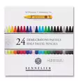SET 24 HALF PASTEL PENCIL +12 EMPTY - Kuivapastellit, soft - 004133981 - 1