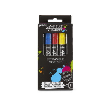 4ARTIST MARKER SET 5X4MM BASIC - Maalikynät -öljypohjaiset - 350580891 - 1