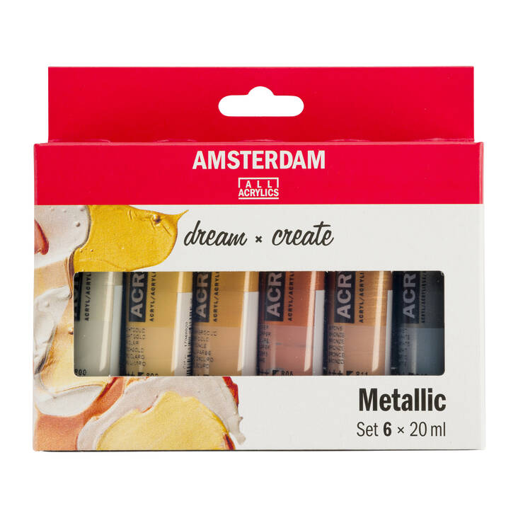 AAC SET 6x20ml METALLIC - Färger och målningsmaterial - 003154081 - 1