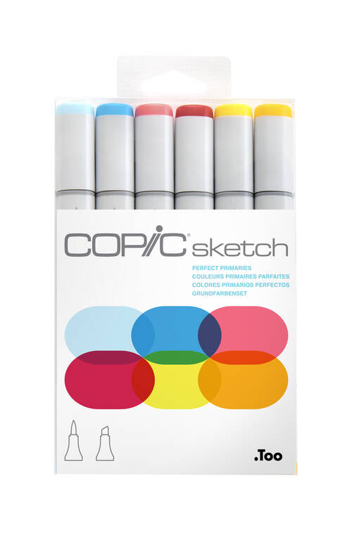 COPIC SKETCH 6 SET PRIMARY - Copic Sketch - 027011061 - 1