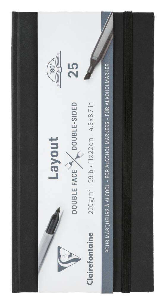 LAYOUT 220g 11*22, ALKOHOLIMUSTE - Tussipaperi - 015000041 - 1