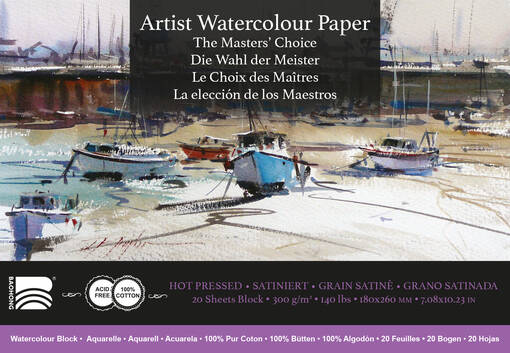 MASTERS' AKV. BLOCK HP 18x26 SATIN - Papper och block - 006520031 - 1