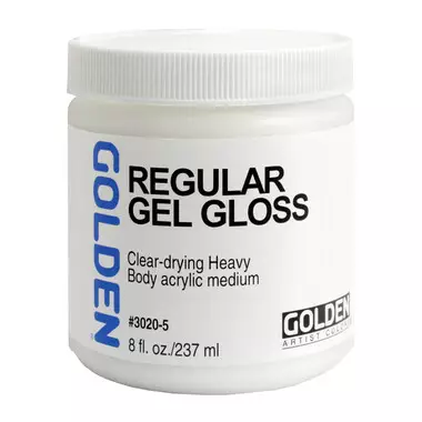 REGULAR GEL GLOSS 237 ML - Akrylfärger målningsmedium Golden - 002500031 - 1