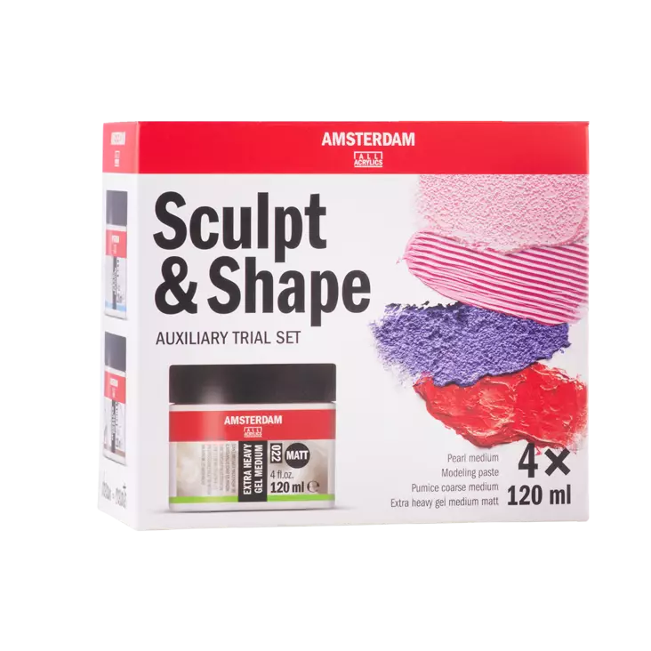 AAC SCULPT & SHAPE MEDIUM 120ml SET - Akryylivärien maalausaineet - 002610001 - 1