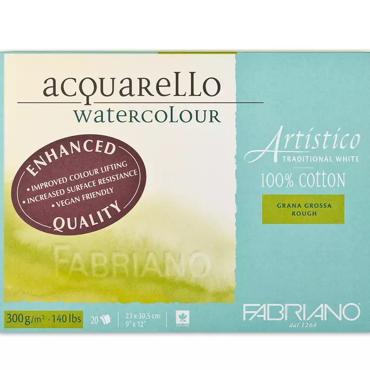 Fabriano Artistico akvarellblock Traditionell vit, grov - naturvit, grov - Akvarellblock - 006540351 - 2