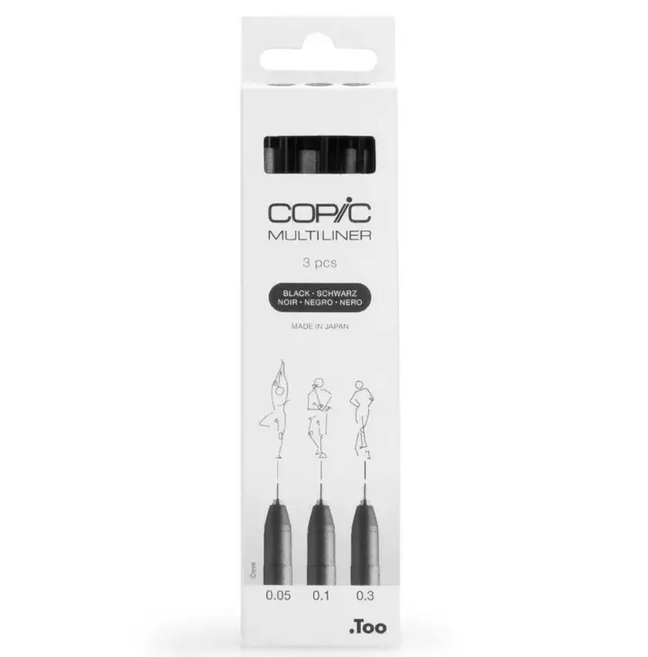 MULTILINER SET MUSTA 3 (FINE) - Copic Multiliner - 027021131 - 1