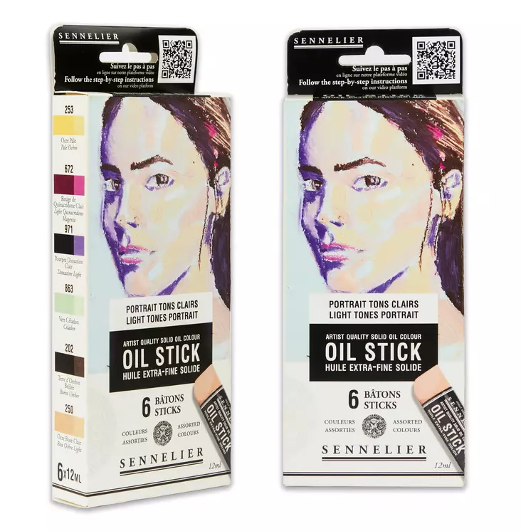 OIL STICK 6 MINISET LIGHT TONES PORTRAIT - Värit ja maalausaineet Huom! pakkasarat - 001301201 - 1