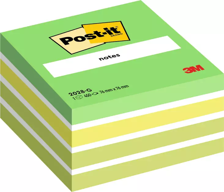 POST-IT KUUTIO VIHR.76x76 /450 - Tarvikkeita toimistoon - 018500271 - 1