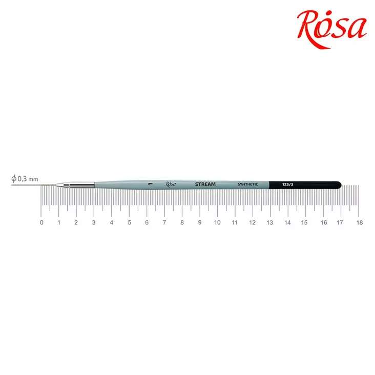 Rosa Stream 123/5 syntetiska liner -akvarellpenslar - Akvarellisiveltim - 005012331 - 1