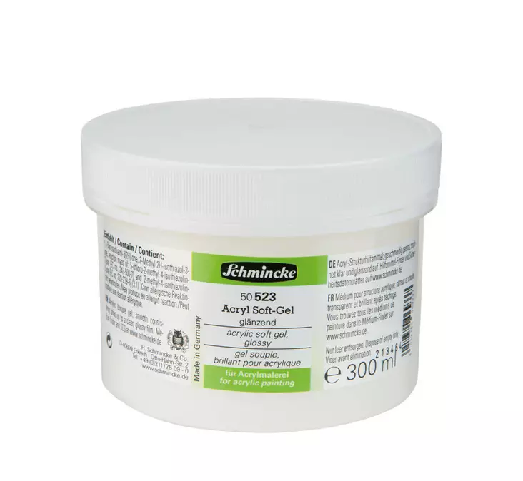 SCH.523 Mjuk Gel Glans 300ml - Akrylfärgerna målningsmedia - 002675231 - 1