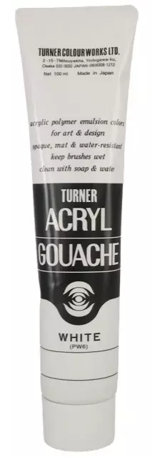 TURNER AG 100ml WHITE - Akryyliguassi - 003181001 - 1