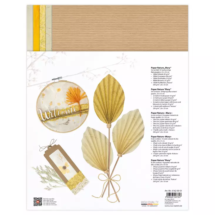 URSUS PAPER NATURE, MARY 10 ARK. - Erikoispaperit, -kuoret - 329786101 - 1