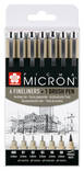 PIGMA MIC.SET.6+1 BLACK - Fineliners - 018140092 - 1