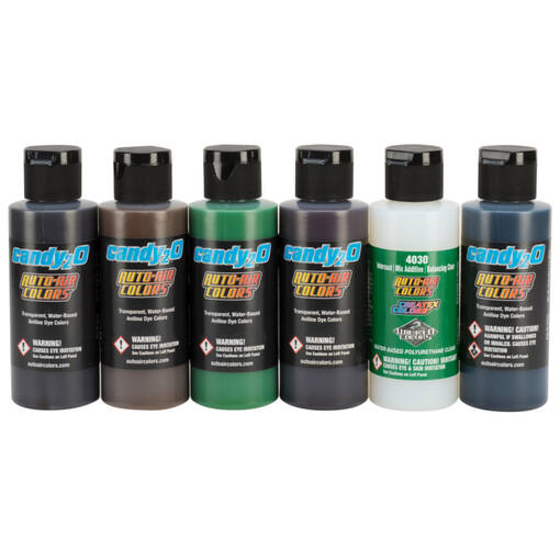 AUTO-AIR CANDY 2-O PRIMÄRSET - Airbrush färger - 020060702 - 1