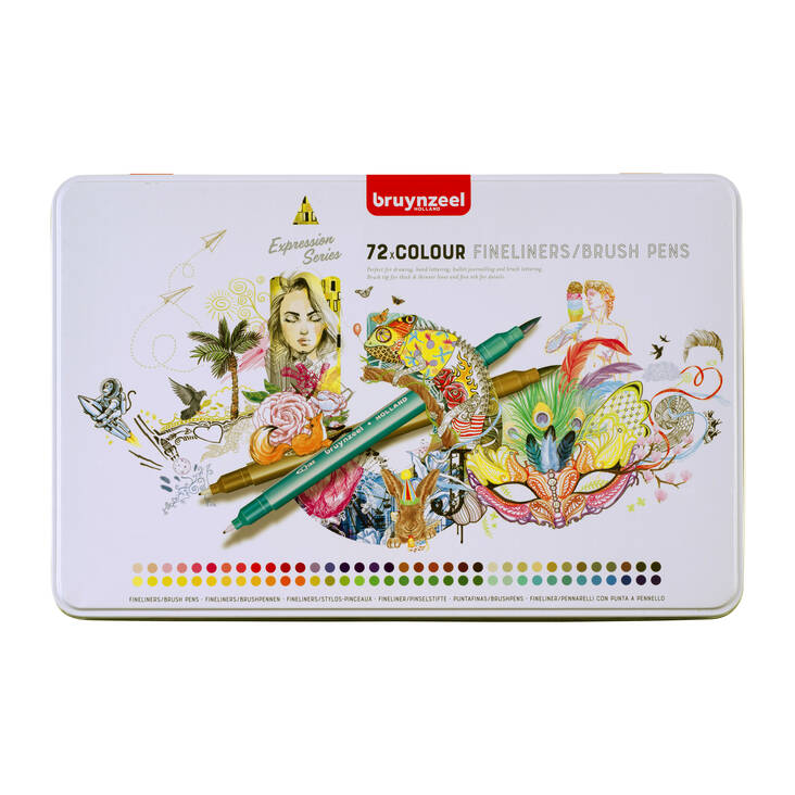 BRUYNZ.HUOPAKYNÄT 2-PÄÄ,72 - Bruynzeel fineliner - 031800172 - 1