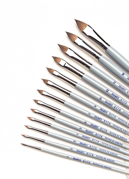 Isabey 6176 mungoborstar, flam - Penslar, palettknivar, paletter - 005965002 - 1