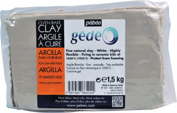 MODELING CLAY 1,5KG WHITE - Massat ja muovailu - 350766202 - 1