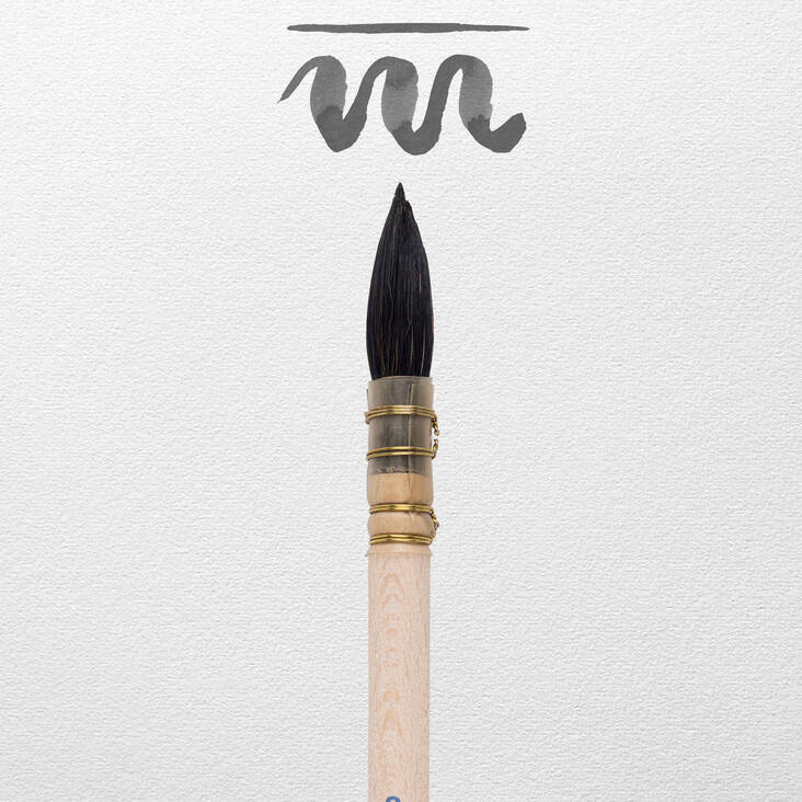 S 130 vuohenk.pyöreä 2 - Siveltimet, palettiveitset, paletit - 005981302 - 1