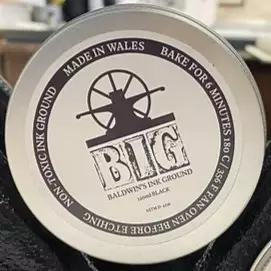 BIG 120 ml MUSTA - Traditional etching / syväpaino -aineet - 009754222 - 1