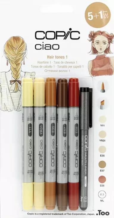 CIAO 5+1 HAIR1: 22075572 - Copic Ciao - 027025572 - 6
