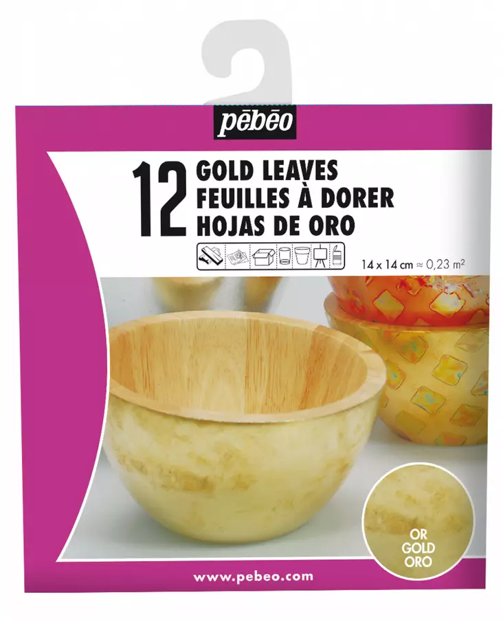DEKO GOLDEN LEAVES 12 ark/pak - Kultaus - 350766542 - 2