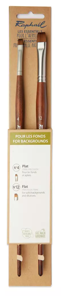 ESSENTIAL FÖR BAKGRUNDER 2 ACRYL BORSTE - Akrylfärg- och oljefärgsborstar - 005901992 - 1