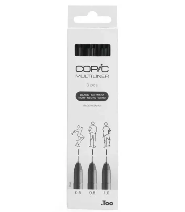 MULTILINER SET MUSTA 3 (BROAD) - Copic Multiliner - 027021132 - 1