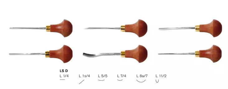 PUU/LINO-VEISTOSETTI LS D - Puunveistoraudat ja Hobby-veitset - 007402922 - 1