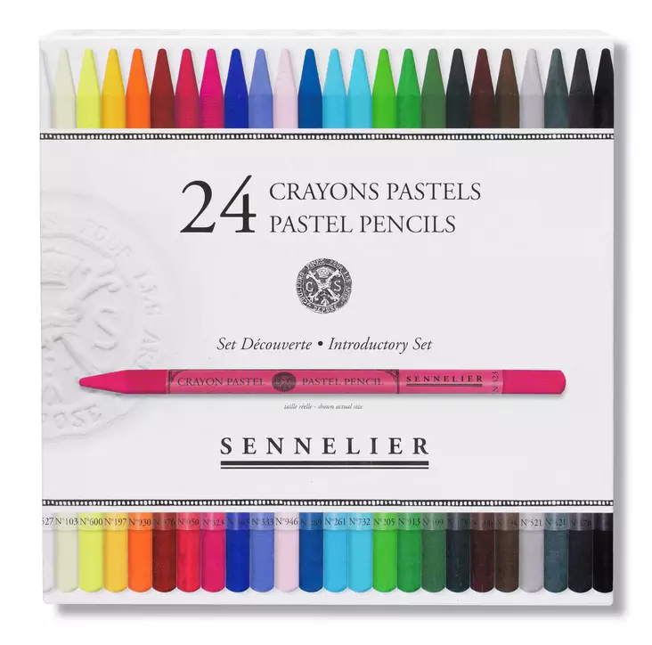 SET 24 PASTEL PENCIL - Kuivapastellit, soft - 004133992 - 1