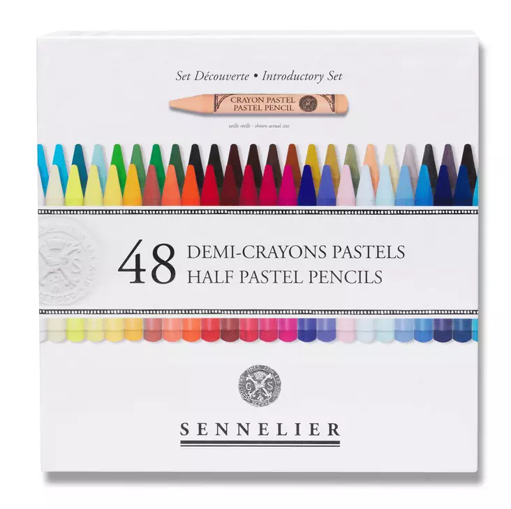 SET 48 HALF PASTEL PENCIL - Kuivapastellit, soft - 004133982 - 1