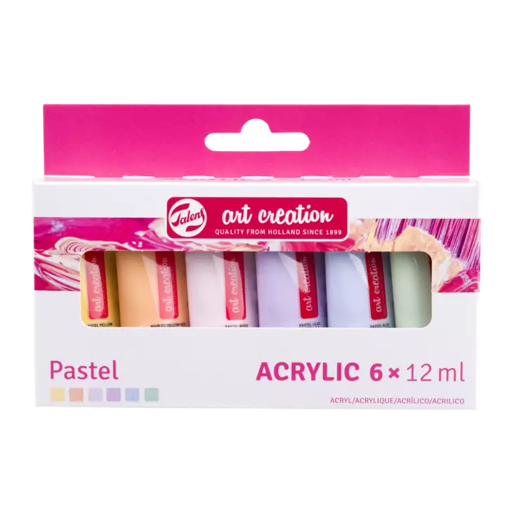 TAC ACRYL SET 6x12ml PASTEL - Akryylilajitelmat - 003156862 - 1