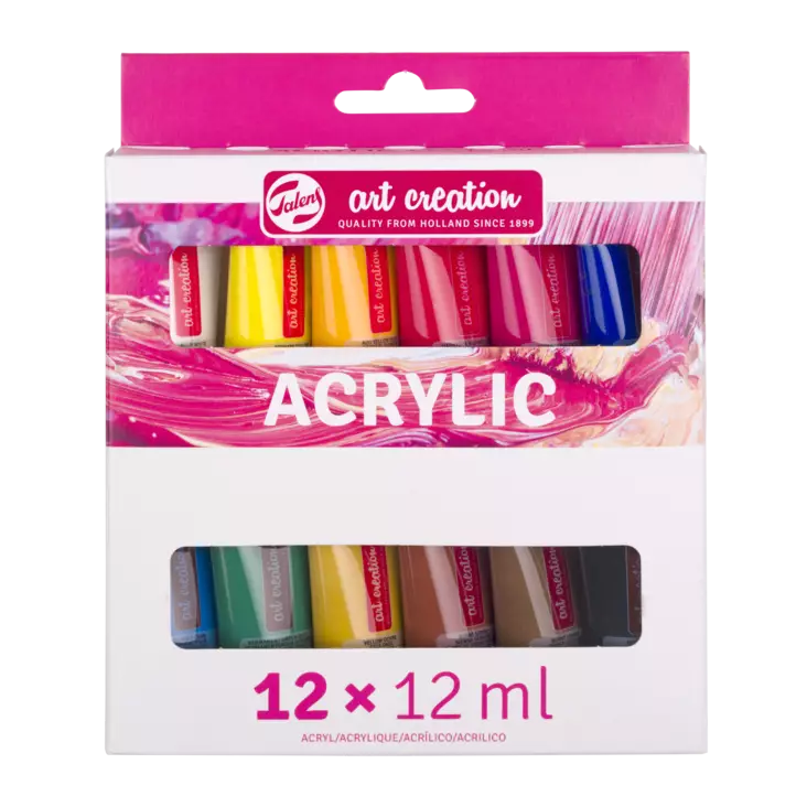 TAC AKR.SET 12X12 ml - Akrylfärgsset - 003156812 - 1