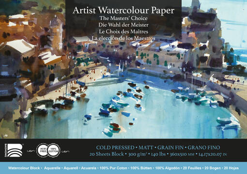 MASTERS' AKV.LEHTIÖ CP 36x51 MEDIUM - Papper och block - 006520023 - 1