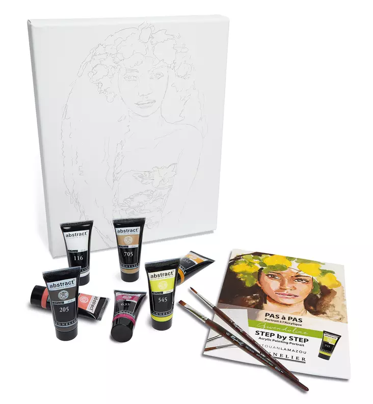 ABSTRACT ACRYL GWENDOLINE STEP BY STEP - Värit ja maalausaineet Huom! pakkasarat - 003188603 - 1