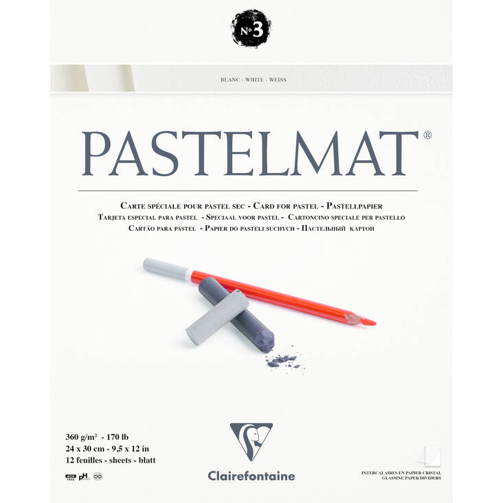 PASTELMAT PAD No.3 VIT - Färgat papper och pastellpapper - 015003003 - 1