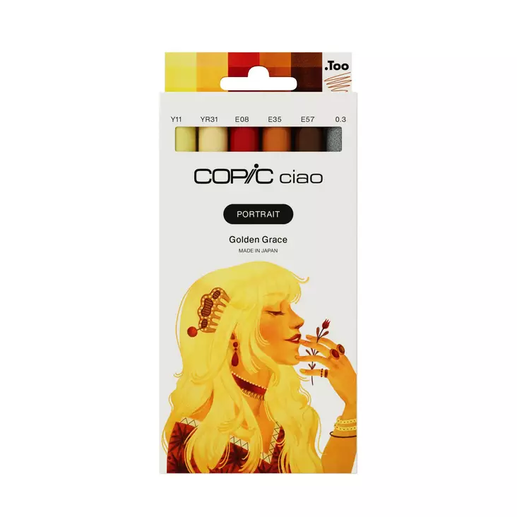 CIAO PORTRAIT SET 6 GOLDEN GRACE - Copic Ciao - 027025583 - 1